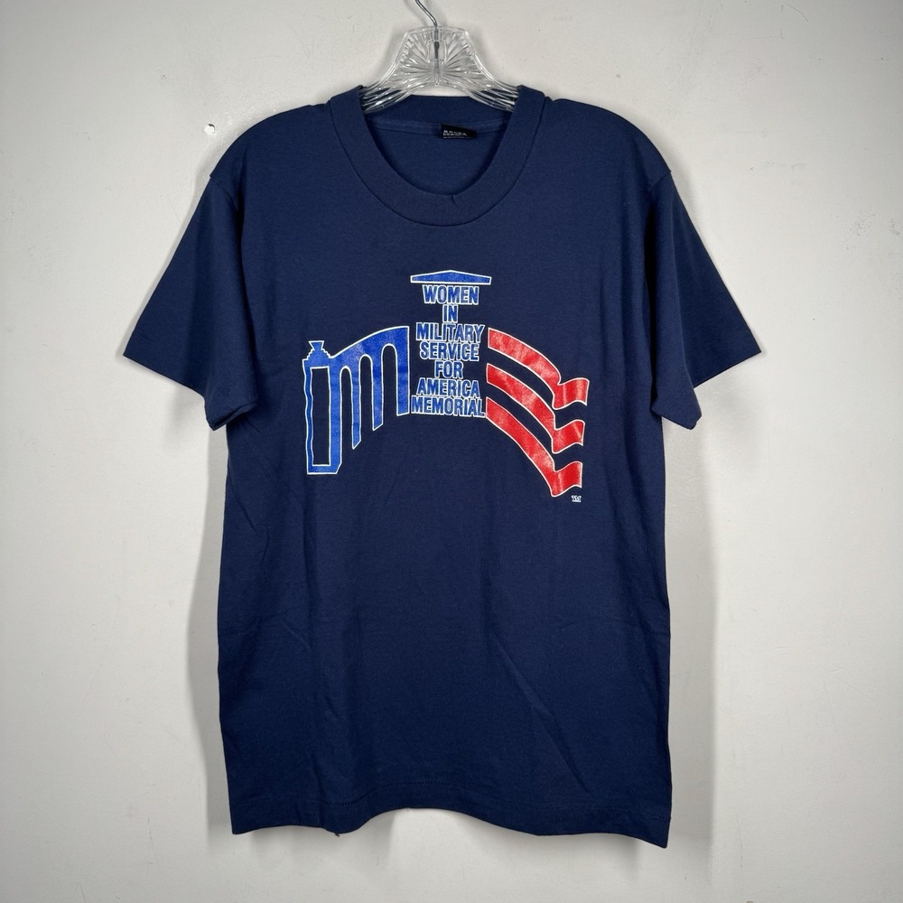 Screen Stars Women In Military Service 4 America Memorial Shirt Single Stitch M